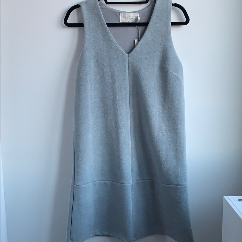 Elizabeth Crosby blue dress